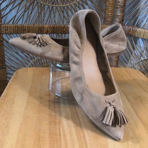 J. Crew Factory Suede Tassel Flats - Size 6